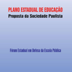 Plano Estadual de Educação – Proposta da Sociedade Paulista – 2003