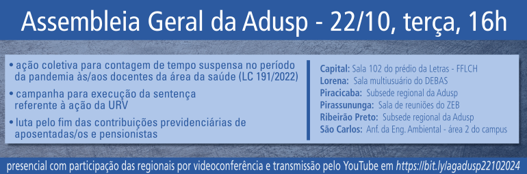 Assembleia Geral da Adusp