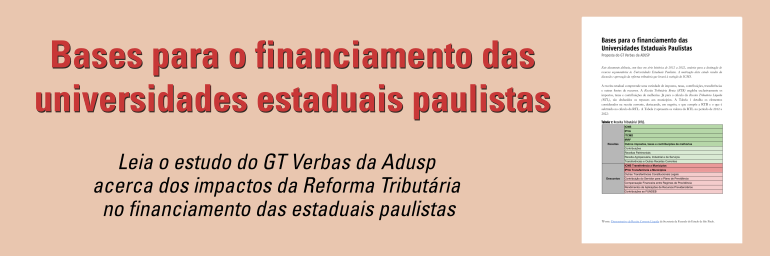 Destinação orçamentária das Universidades Estaduais Paulistas