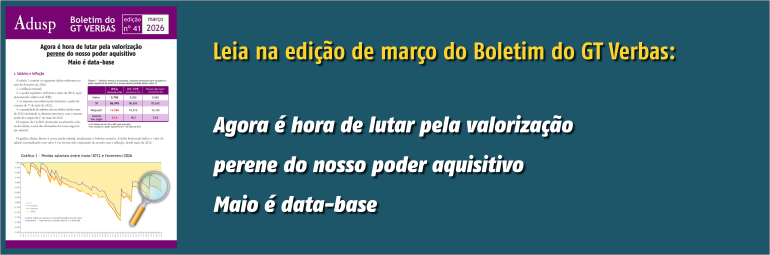 Boletim do GT Verbas - março/2026