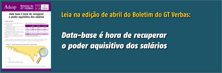 Boletim do GT Verbas - abril/2026