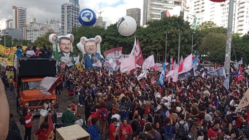 Polícia Militar Rodoviária parou caravanas que partiram do interior para a marcha contra Tarcísio nesta quarta, 20 de maio