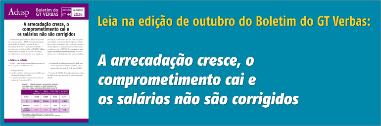 Boletim do GT Verbas - outubro/2026